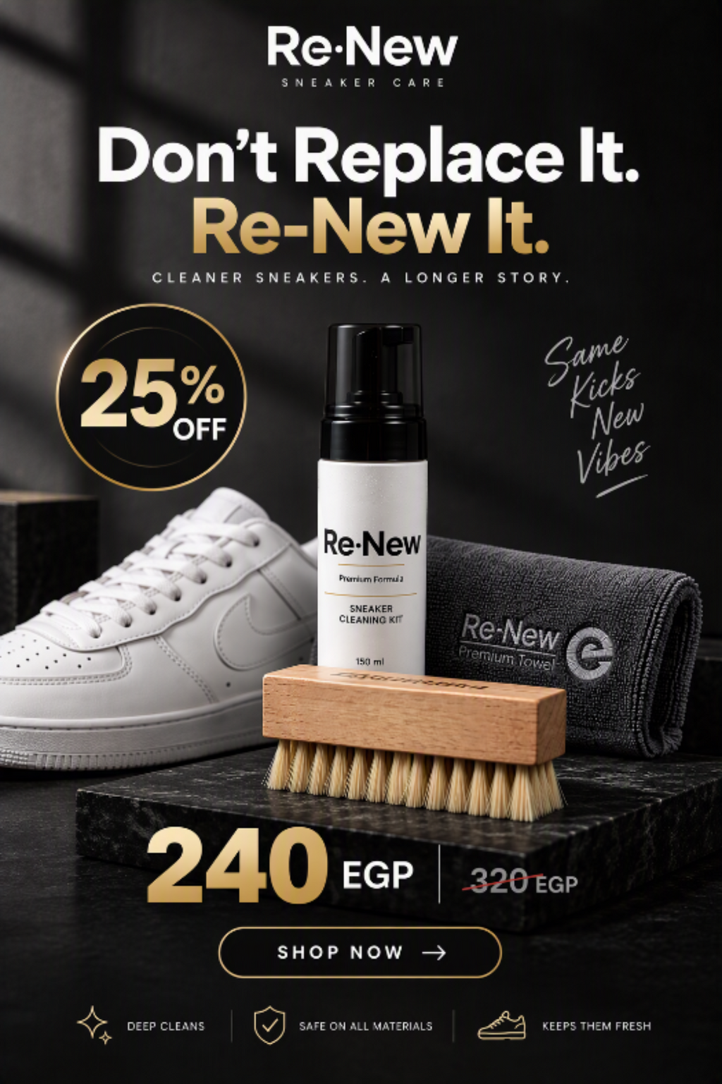 Re-New Sneaker Cleaning Kit